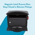 thumbnail image 6 of Architectural Mailboxes Mailsafe Locking, Plastic, Large, Post-Mount Mailbox in Black, 6 of 12