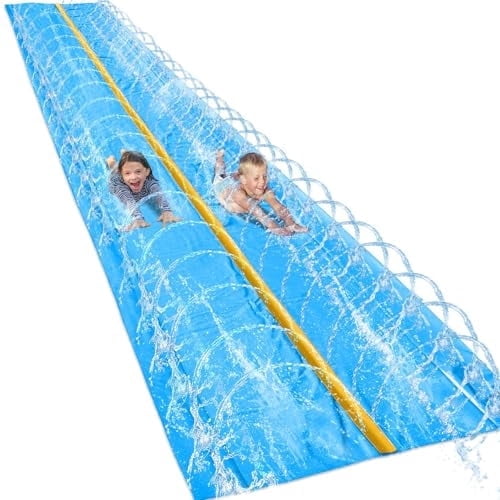 18 x 5 ft - Slip and Slide, Water Slides for Kids - Backyard waterslide for Kids, Outdoor Fun Summer Water Toys, Water Activities for Kid and Adults for Backyard Fun, Ages 4-8, 5, 6, 7, 8-12
