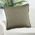 thumbnail image 2 of Ox Bay Wilma Set of 4 Gray Stitch Bordered 24" x 24" Cotton Adult Decorative Throw Pillows, 2 of 8