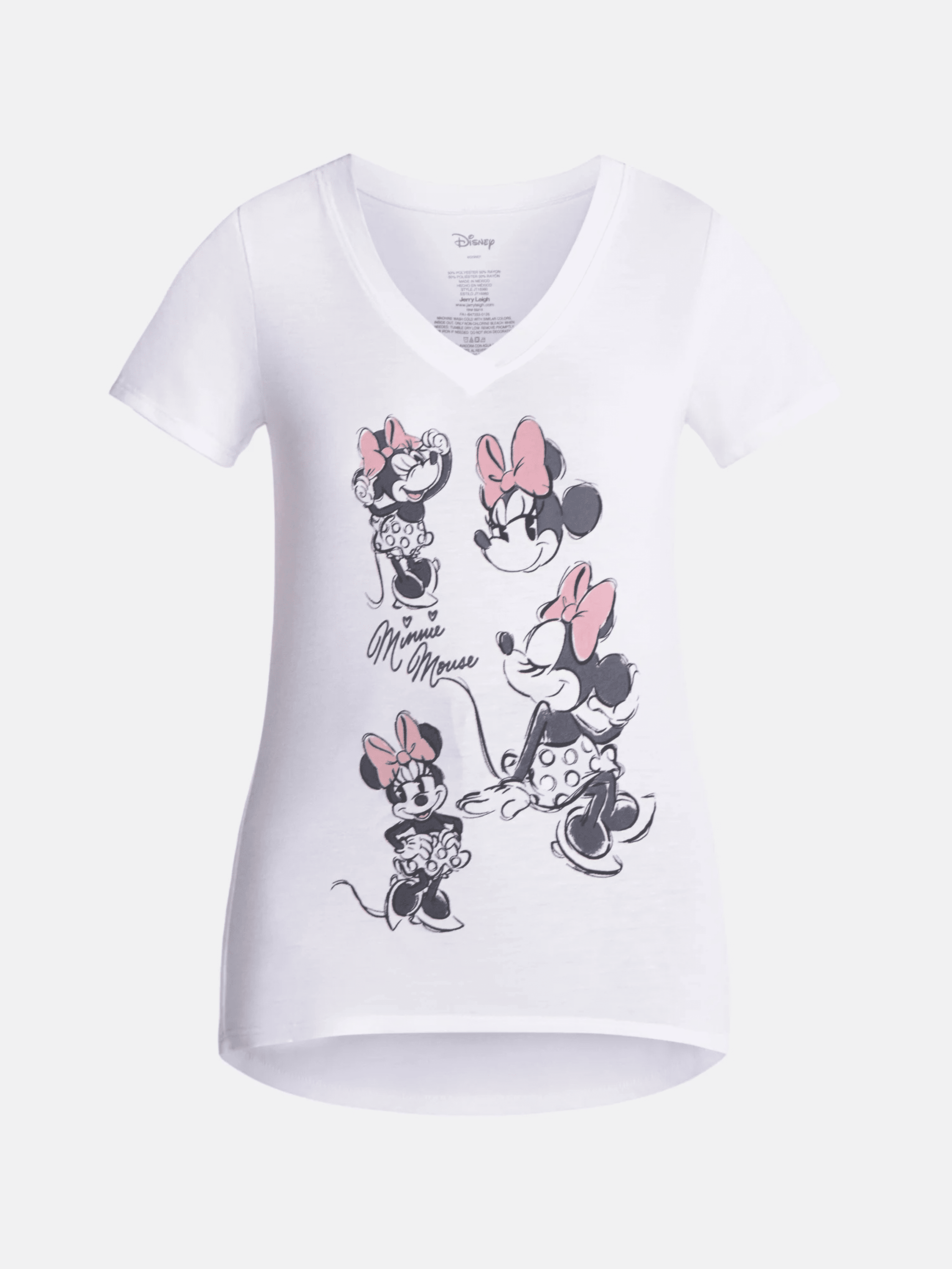 Disney Adult Minnie Sketches V-Neck Top (Women's), XS to XXL