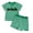 Green, variant on Infant Boys Summer 2-Piece Outfit Short Sleeve Crew Neck Tops and Shorts Casual Clothes Sets Size 6-12 Months ,Green