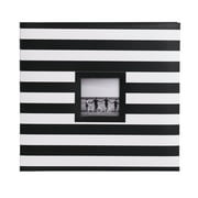Hom Essence Black & White Stripe Scrapbook with Window