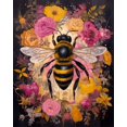 thumbnail image 1 of shiyou-Paint by Numbers for Adults Bees and Flowers DIY Easy Paint by Numbers Abstract Paint by Numbers for Beginner and Adults Home Wall Decor Oil Painting 16x20 Inch, 1 of 4