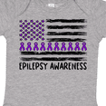 thumbnail image 4 of Inktastic Epilepsy Awareness Purple Ribbons and Flag Boys or Girls Baby Bodysuit, 4 of 5