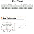 thumbnail image 3 of biudgviw Bermuda Shorts for Women Cotton Linen Wide Leg Knee Length Shorts Rolled Hem Drawstring High Waisted Shorts with Pockets, 3 of 4