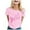 Pink, variant on Women's Workout Top Loose Fit Relaxed Gym Tee Hot Pink S