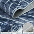 thumbnail image 6 of RUG ROBOT 6'x9' Abstract Area Rugs for Living Room, Non-Slip Washable Blue Bedroom Rug, Soft Modern Wave Striped Large Accent Carpet for Dining Room Office Kitchen, Blue, 6 of 9