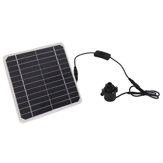 Solar Fountain Water Pump Kit, 24 Hour Strong Power Generation 50W Solar Water Pump Kit for Gardens for Bird Bathing