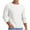 White, variant on GigrtiJin Mens Sweaters Round Neck Long Sleeved Solid Color Pullover Sweater Fashion Casual Comfy Warm Sweaters