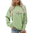 thumbnail image 2 of Kindness Sweatshirt for Women 2025 Fall Winter Long Sleeve Casual Crewneck Graphic Sweat Shirts Pullover Tops, 2 of 4
