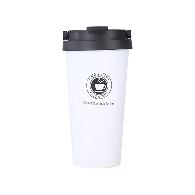 Xingzhi Gobelet Thermique Réutilisable Boire Réutiliser de Façon Responsable et Réduire le Gaspillage Élégant Durable Blanc 500 ml 1 Ensemble