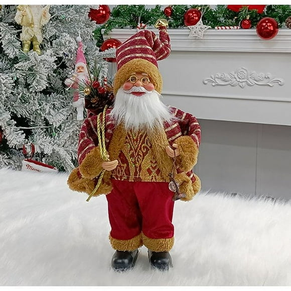 Décoration de Fenêtre de Poupée Vieil Homme de Noël