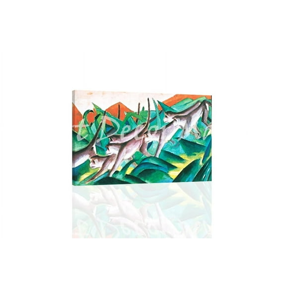 Monkey Frieze-Marc - CANVAS OR FINE PRINT WALL ART