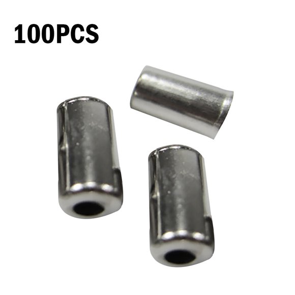 100pcs Mountain Bicycle Line Tube Cap Metal Gearbox Bike Bike brake wire Brake Wire Cap Cycling Accessories