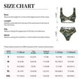 thumbnail image 4 of Kdxio Flamingos And Palm Leaves Print Women's 2 Piece High Waisted Wrap Spaghetti Strap Summer Swimsuit Bikini Set-XX-Large, 4 of 7