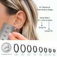 thumbnail image 4 of ChicSilver Black Huggie Hoop Earrings Small Black Huggie Earrings for Women 12MM Hoop Earrings Hypoallergenic Cartilage Earrings for Women, 4 of 10