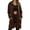 247Brown58, variant on VNKIDY Women Hooded Sweatshirt Winter Warm Pullover Casual Loose Fit Fashion Tops Outerwear Coat Long Sleeve Solid Color Classic Dailywear
