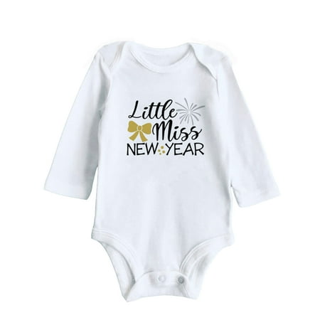 

EHQJNJ Baby Rompers Boy Christmas My First New Year Clothes Baby Boy Girl New Year Outfits Letter Print Romper Jumpsuit Outfits Set Family Matching Pajamas 0-3 Months