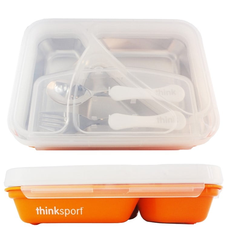 Thinksport BPA Free Airtight Stainless Steel Lunch Container with Fork