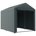 thumbnail image 1 of Outsunny Tente de Rangement, Remise Extérieure Portable avec Grande Porte, Gris Foncé, 1 of 10