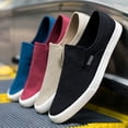 thumbnail image 6 of NOKIO Men's Breathable L𝗈afers So𝗅id Color Trendy Casual Shoes Comfortable Lightweight Daliy Sports Shoes Wide Width Canvas Work Shoes S𝗅ip On Non-S𝗅ip Flat Shoes, 6 of 6