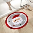 thumbnail image 5 of Luoshdecor Christmas Round Rugs ,15.7 in Holiday Plush Santa Spiral Stripe Decoration Carpet for Xmas Livingroom Bedroom Indoor Decoration, 5 of 8