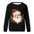 thumbnail image 3 of Aloohaidyvio Christmas Sweatshirt for Womens Oversized Santa Claus Sequins Xmas Top Long Sleeve Crew Neck Loose Fit Pollover Shirts, 3 of 3