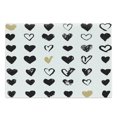 thumbnail image 1 of Love Cutting Board, Small Heart Let Me Love You Hipster Liking Spouse Couples Design, Decorative Tempered Glass Cutting and Serving Board, Large Size, Tan Black White, by Ambesonne, 1 of 1