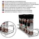 thumbnail image 3 of Set of 4 Wall Mounted Spice Racks Chrome Finish - Spice and Herb Holders for Kitchen Walls and Cabinets on 1 Floor - Wall Mounted Kitchen Spice Rack, 3 of 5