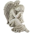 thumbnail image 3 of Northlight Statue de Jardin Extérieure Angel Grise de 17 Po Reposant, 3 of 6