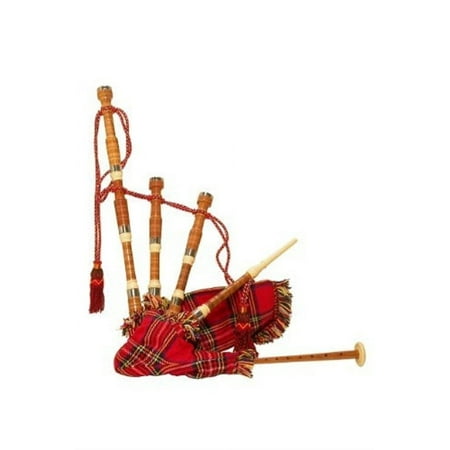 Miniature Bagpipes, Cocus Wood, Tartan Cover