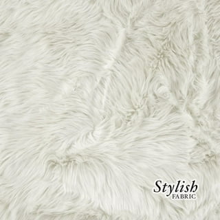 Heavy Duty SHERPA SHEEP SKIN White Faux Fur fabric / 60 Wide / Sold by the  yard 