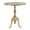 Gold Small Solid Round 19" x 12" x 21", variant on DecMode 19" x 21" Gold Aluminum Metal Small Accent Table with Scroll Legs, 1-Piece