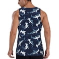 thumbnail image 6 of Rocae Party Shark Cute for Men's Workout Tank Top Men's Running Tank Top Dry Fit Athletic Workout Tank TopsSmall, 6 of 9