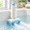 Blue and Beige, variant on Portable Electric Bath Jet Spa with Dual Hydro Massaging Nozzles and Bubbles, Blue and Milky White