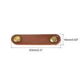 thumbnail image 2 of Leather Cable Tie Leather Cord Organizer 63x16mm Cable Straps Cable Leather Clips Light Brown, Pack of 5, 2 of 6