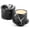 Black, variant on Elborse Marble Butter Keeper 4.25 inches White Handmade French Butter Holder For Kitchen Counter Decor Ideal Butter Crock For Counter With Water and Butter Dish For Kitchen