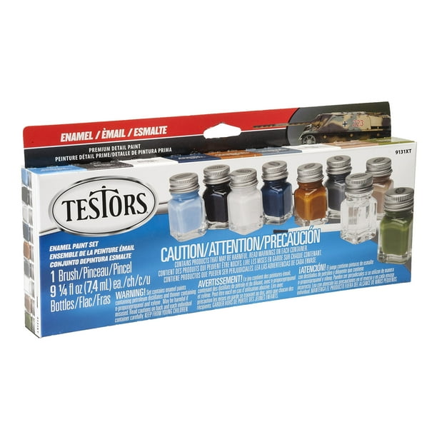 Testors Camo Flat Enamel Paint Set