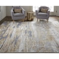 thumbnail image 5 of 5' X 8' Tan Orange And Ivory Abstract Power Loom Distressed Area Rug, 5 of 10