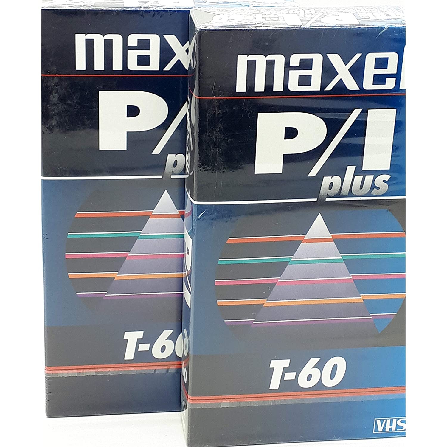 New Set of 2 Maxell P/I Plus t60 VHS Tapes