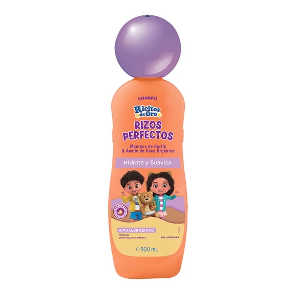 Shampoo Ricitos de Oro rizos perfectos hidrata y suaviza 500 ml
