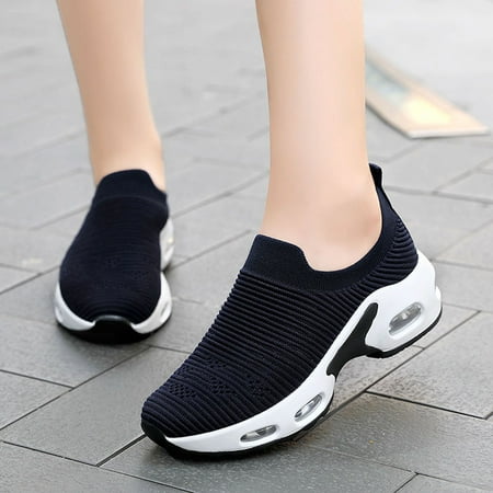 

Vedolay Casual Shoes For Women Flats Casual For Women Shoes Wide Width Fashion Flat Shoes Classic Loafers Dark Blue 6.5