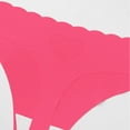 thumbnail image 2 of ZQUUVOU Invisibles Thongs for Women Cut Out Heart Sheer Thong Breathable Ice Silk Underwear Quick Dry Low Rise Invisibles Panties Pink, 2 of 5