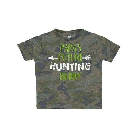 

Inktastic Papas Future Hunting Buddy Gift Toddler Boy or Toddler Girl T-Shirt
