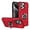 Red, variant on Case for iPhone 16 Pro Max,TPU PC [Built-in Magnetic Kickstand] with Card Holder Dual-Layer Design Heavy Duty Shockproof Protection Phone Case for iPhone 16 Pro Max,6.9 Inch 2024 (Black)