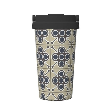 

Insulated Coffee Mug With Lid Light Flower Pattern Insulated Tumbler Stainless Steel Coffee Travel Mug With Lid Hot Beverage And Cold Vacuum Portable Thermal Cup Gifts