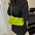 thumbnail image 3 of Sac à Bandoulière Design Distinctif pour Femmes Sac à Bandoulière Lisse Couleur Unie Faux Cuir Bretelles Réglables Forme Aimant Fermeture Éclair Sac à Main, 3 of 8