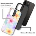 thumbnail image 4 of Case for iPhone 15 Pro, Tropical Plants Colorful Flowers Design Hybrid Dual Protection Soft TPU + Hard PC, Shockproof & Anti-Scratch Cover Men Women Stylish Protective Phone Case, 4 of 5