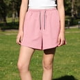 thumbnail image 2 of Tigivemen Workout Running Shorts Girls Athletic Shorts Summer Basketball Soccer Sweatshorts with Pockets for Kids Pink 11-12 Years, 2 of 6