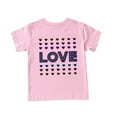 thumbnail image 4 of DeHolifer Girls T Shirts Casual Short Sleeve Kids Soft Heart Printed Tunic Tops Loose Summer Tees Blouses Pink,140, 4 of 5
